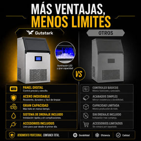 Maquina Fabricadora Hielo Comercial 70 Kg Dia Restaurante