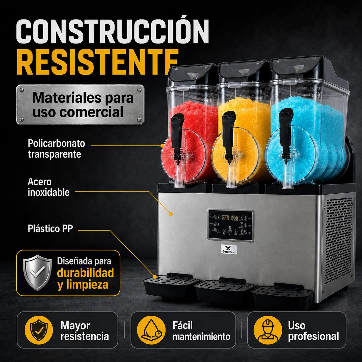 Maquina Para Frappe Smoothies Raspado 45 Litros Industrial