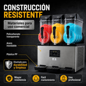 Maquina Para Frappe Smoothies Raspado 45 Litros Industrial