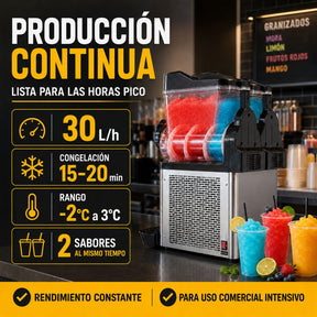 Maquina Para Smoothies Frapes Raspados Industrial 30 Litros
