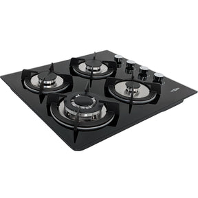Parrilla a Gas Natural LP Empotrable Cristal Templado 4 Quemadores