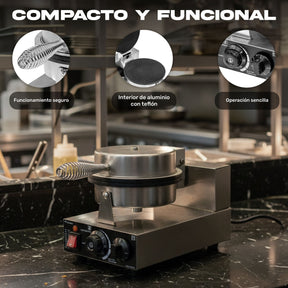 Wafflera Electrica Doble Industrial Antiadherente 2000w 250°