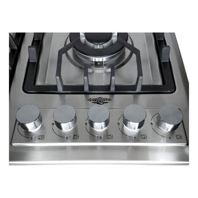 Parrilla de Gas Empotrable Acero Inoxidable 5 Quemadores Premium