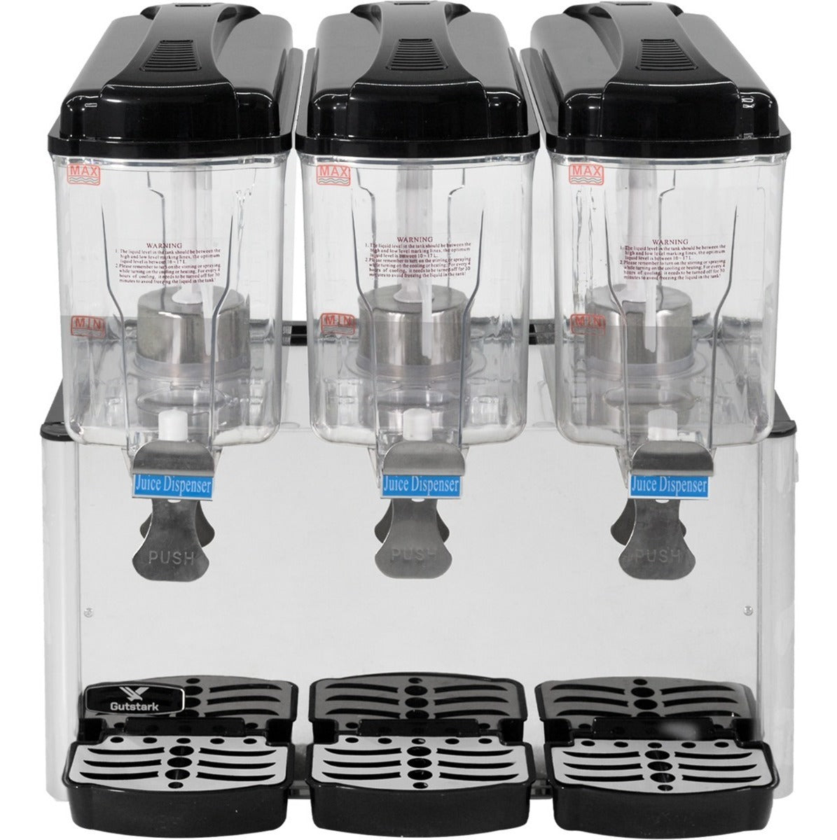 Dispensador Agua Fresca Jugo 54 Litros Enfriador 3 Tanques