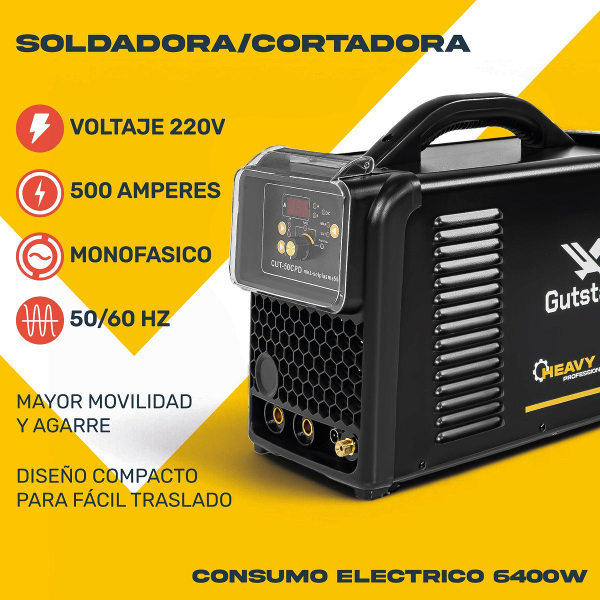Cortadora Soldadora Plasma 50amp Mma Igbt Inverter 110v-220v