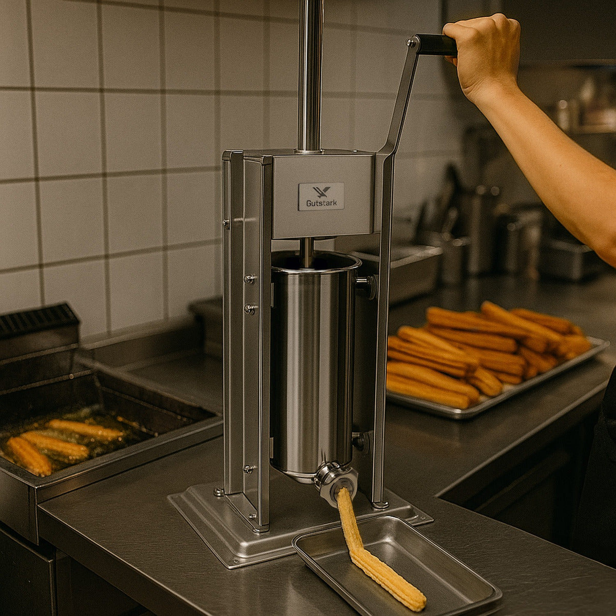 Maquina Para Hacer Churros Rellenos 5 Litros Manual Vertical