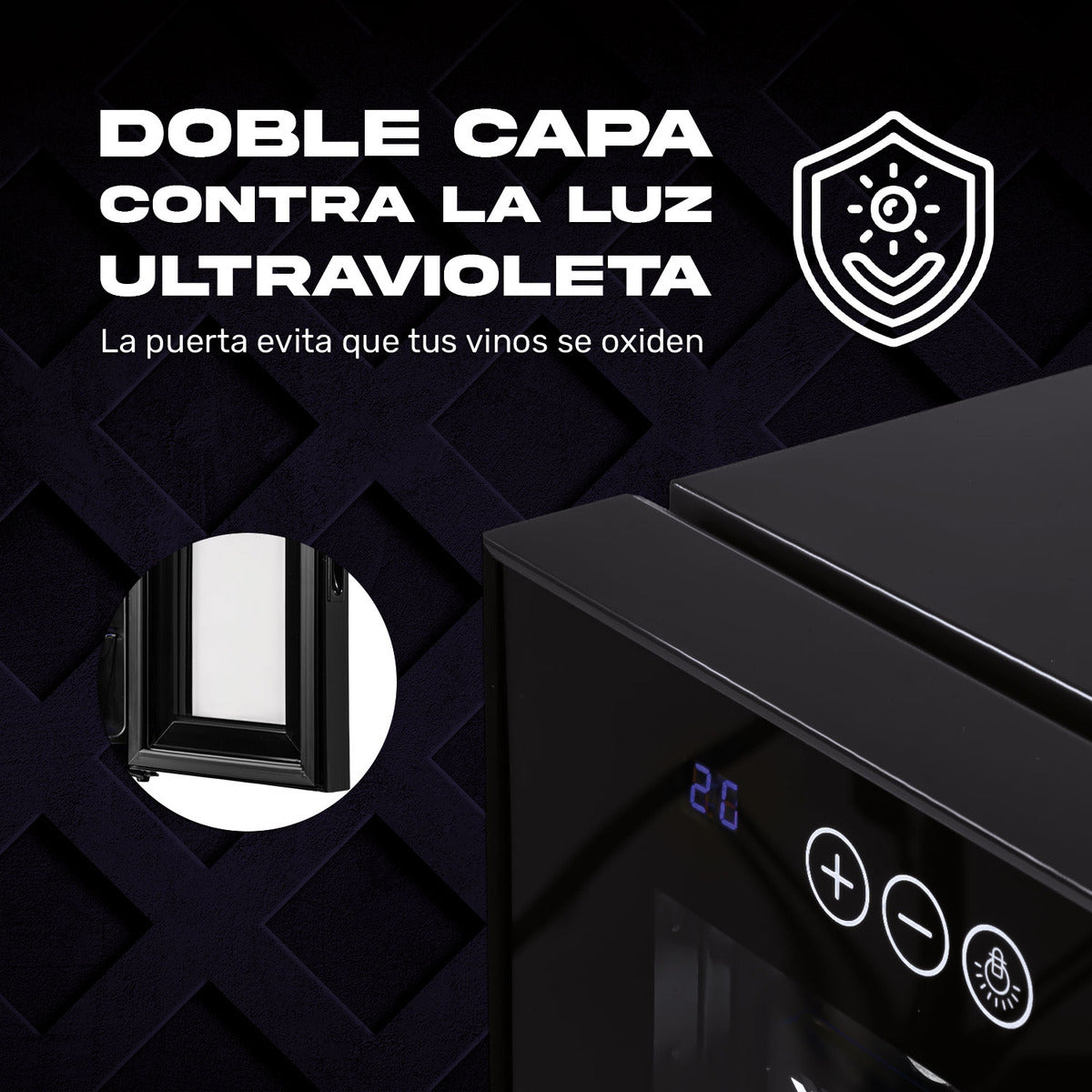 Cava Enfriador Vinos 12 Botellas Frigobar Exclusive Premium