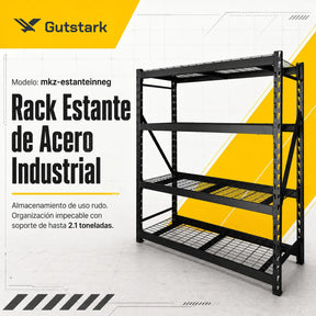 Rack Anaquel Industrial Acero 2177 Kilogramos 8 Viguetas