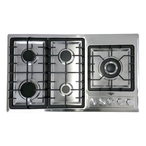 Parrilla de Gas Empotrable Acero Inoxidable 5 Quemadores Premium