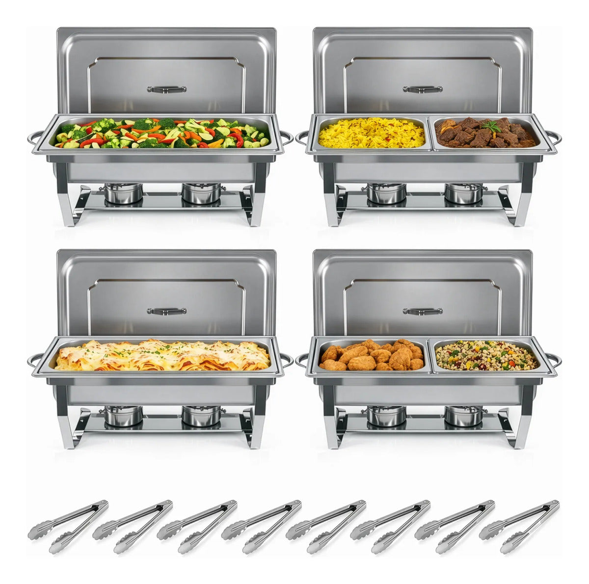 Bufetera Chafer 44l Chafing Dish 4 Pzs Acero Inoxidable