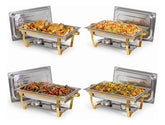 Bufetera 44l Chafing Dish 4pz Acero Inoxidable Vaporera Chef