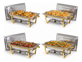 Bufetera 44l Chafing Dish 4pz Acero Inoxidable Vaporera Chef