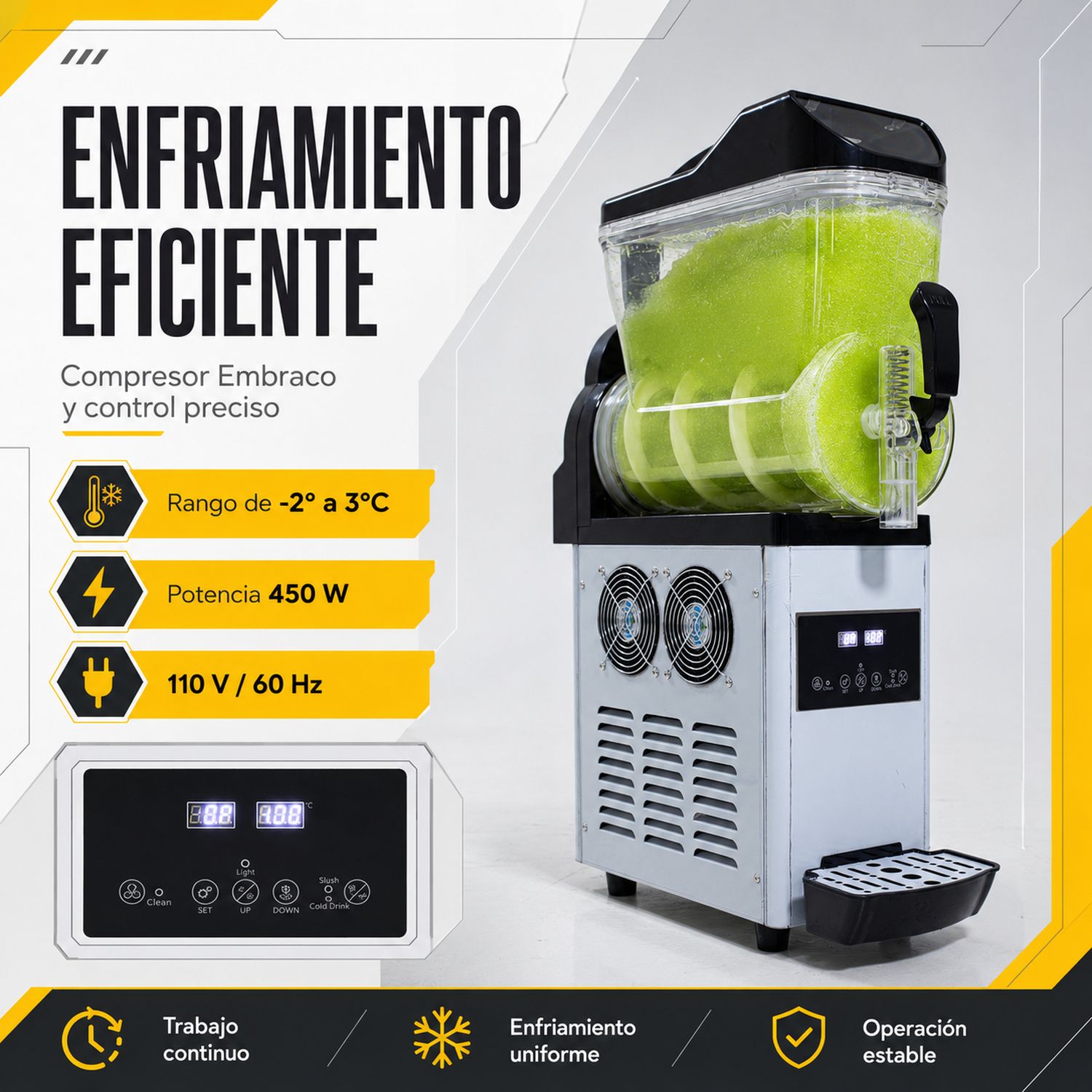Maquina Smoothies 15 Litros Frappe Raspados 110v 400w