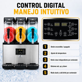 Maquina Para Frappe Smoothies Raspado 45 Litros Industrial