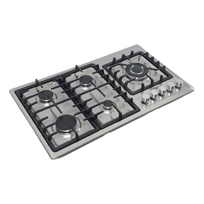 Parrilla de Gas Empotrable Acero Inoxidable 5 Quemadores Premium