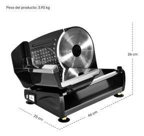 Rebanadora Jamon Cortadora Cuchilla 300mm Carne Embutidos (Copy)Rebanadora Cortadora Electrica Carne Jamon Cocina Hogar Color Negro