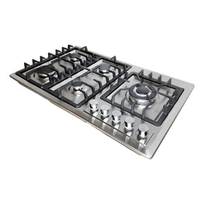 Parrilla de Gas Empotrable Acero Inoxidable 5 Quemadores Premium