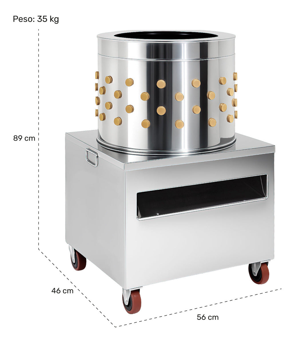 Desplumadora Pollos Pavo Codorniz Removedora Plumas Aves 66