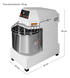 Amasadora Industrial Comercial 50 Litros 20kg 2200w 250rpm