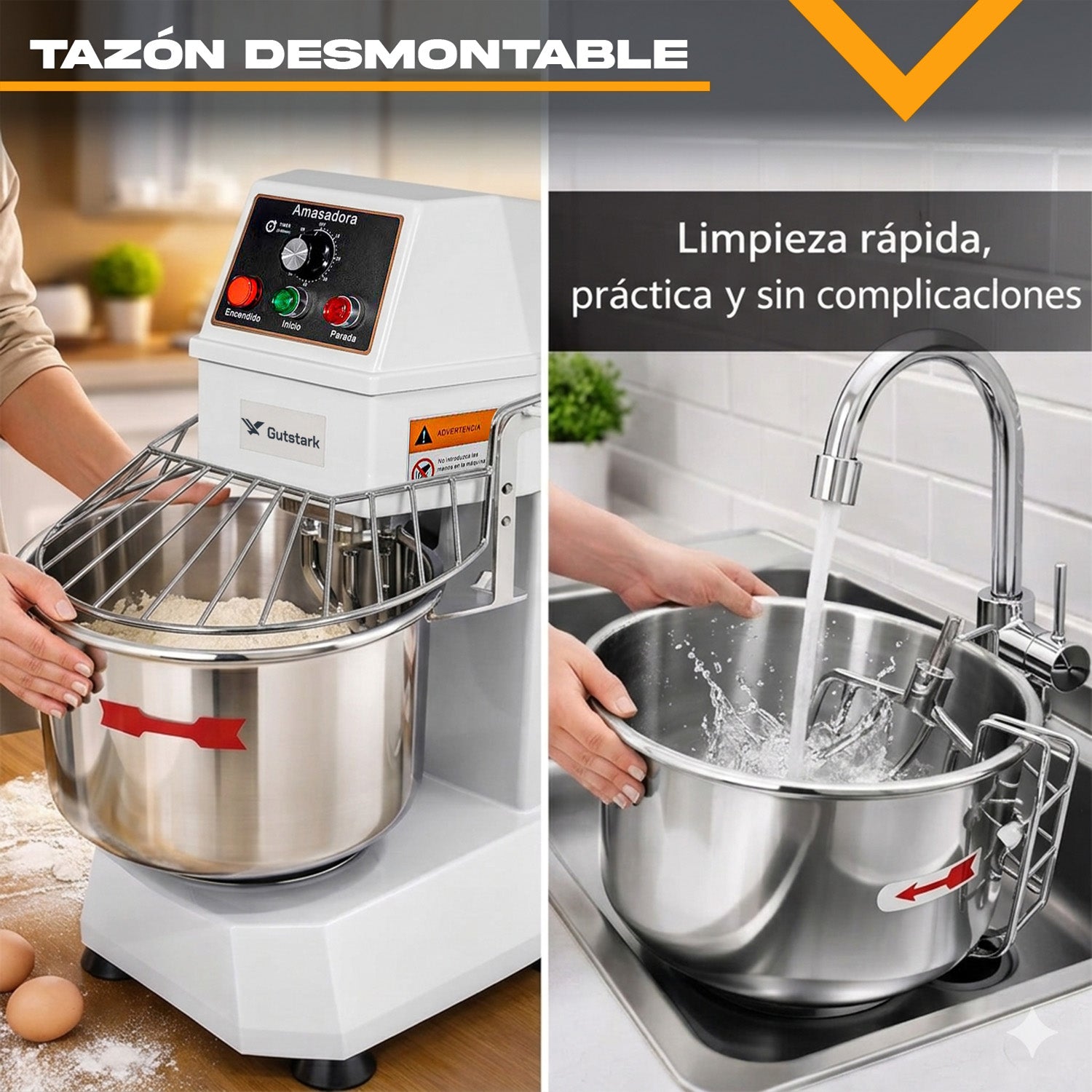 Amasadora Industrial Comercial 40 Litros 15kg 1500w 246rpm