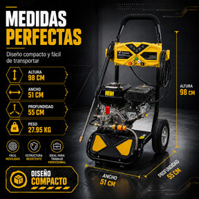 Hidrolavadora Industrial Motor A Gasolina 2200 Psi 7 Hp