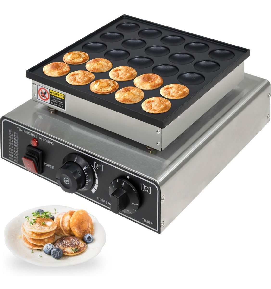 Maquina Para Hacer Mini Pan Cakes 25 Pz hotcakes