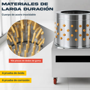 Desplumadora Pollos Pavo Codorniz Removedora Plumas Aves 66