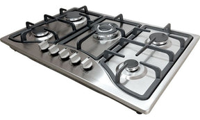 Parrilla de Gas Empotrable 5 Quemadores Acero Inoxidable