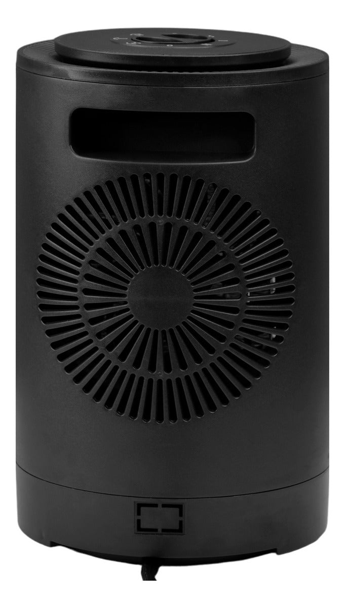 Mini Calefactor 2 en 1 Electrico Ventilador Portatil 1500w Negro