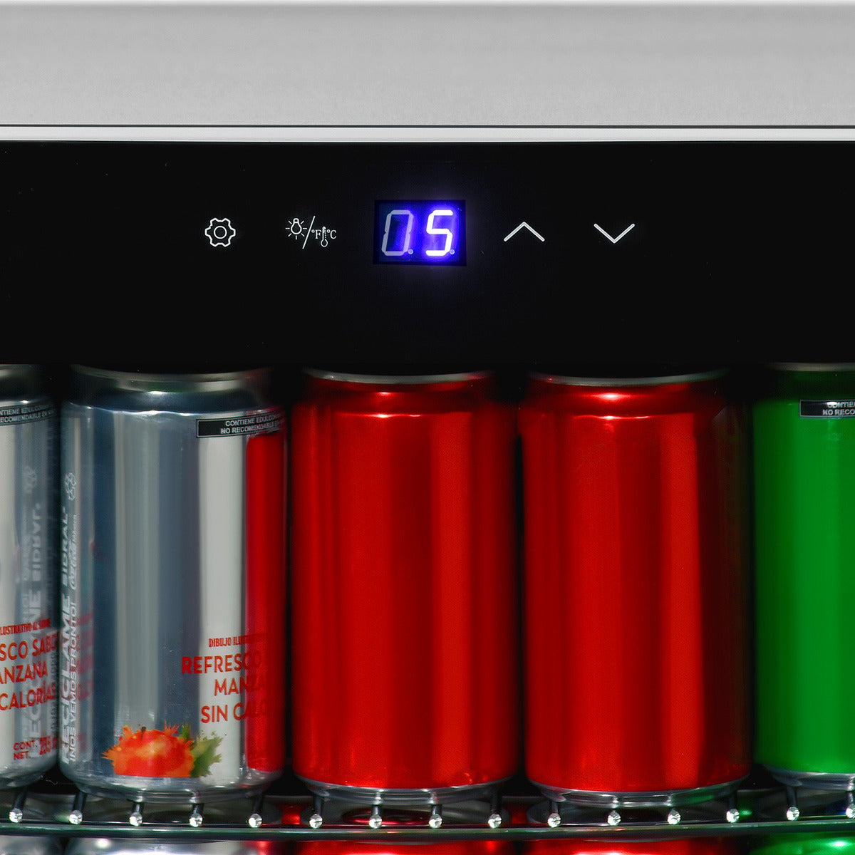 Frigobar Mini Refrigerador 115 Latas Vidrio Templado