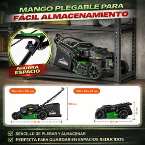 Podadora Gasolina Pasto Jardimex Pro 22pLG 6hp 224cc Bolsa Verde