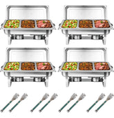 Bufetera Chafer 44l Chafing Dish 4pz Acero Inoxidable Buffet