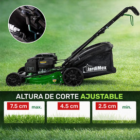 Podadora Gasolina Pasto Jardimex Pro 22pLG 6hp 224cc Bolsa Verde