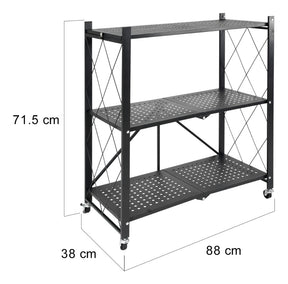 Estante Anaquel Organizador Plegable 3 Niveles Rack Metalico