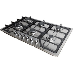 Parrilla de Gas Empotrable 6 Quemadores Acero Inoxidable