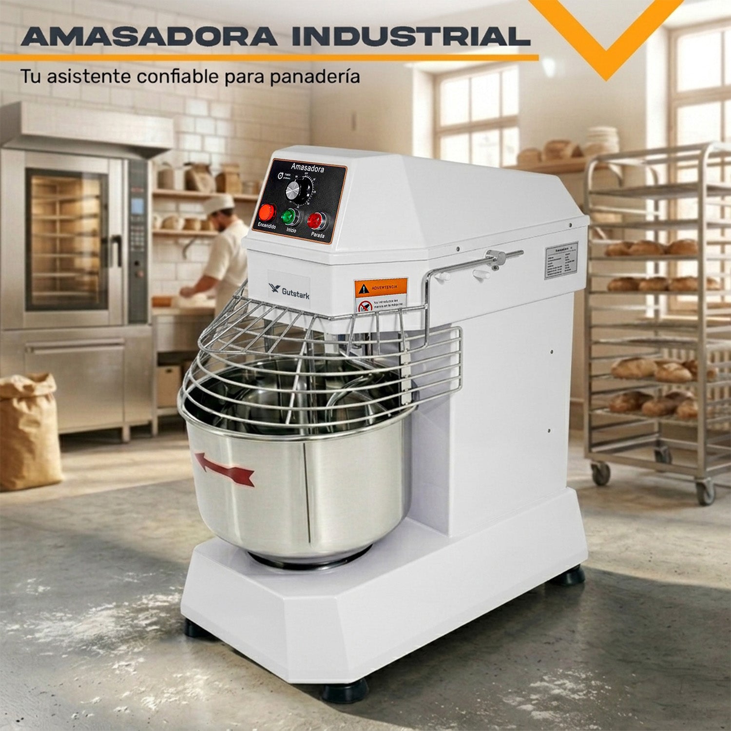 Amasadora Industrial Comercial 40 Litros 15kg 1500w 246rpm