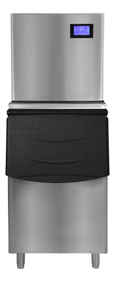 Maquina De Hielo Industrial Comercial 200kg 900w Automática Color Plateado