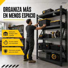 Rack Anaquel Industrial Acero 2177 Kilogramos 8 Viguetas