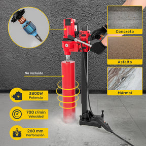 Taladro Perforador Concreto Cemento Hormigon 8 Pulgadas