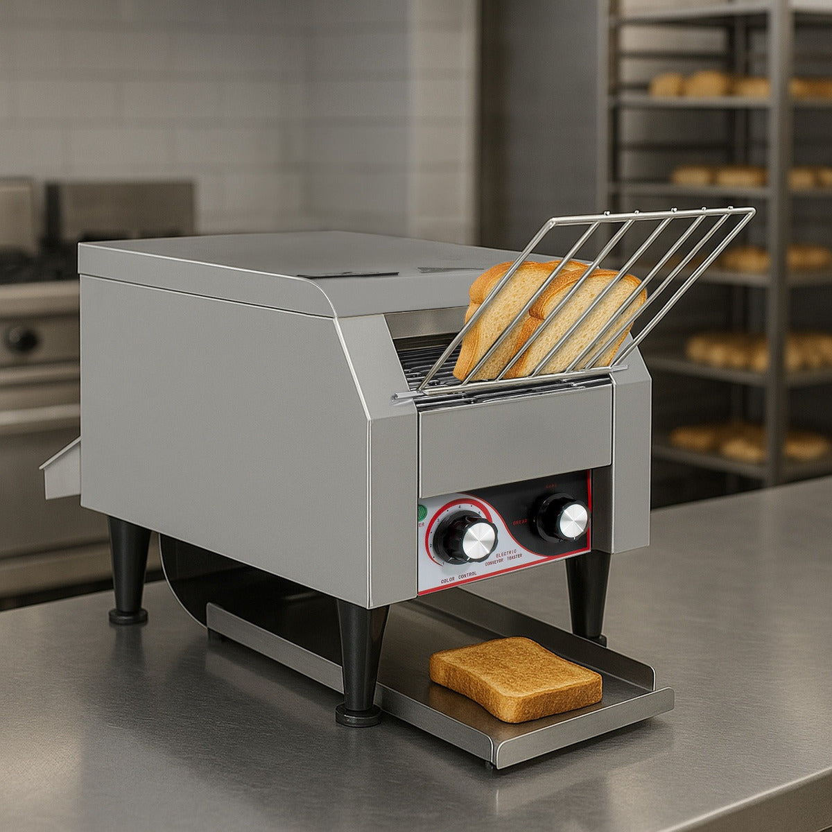 Tostadora Pan Electrica Industrial 150 Rebanadas 7 Vel Acero