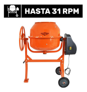 Revolvedora De Concreto Electrica 1/2 Saco 160 L 1 Hp