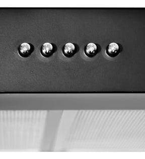 Campana Extractora Negra Cocina 76 Cm Gabinete Acero Inox