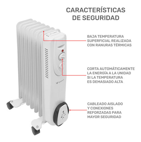 Calentador de Aceite 3 Niveles para Ambiente