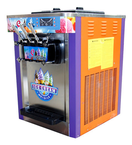 Maquina Helado Suave Nieve Comercial Helados 1800w Yoghurt