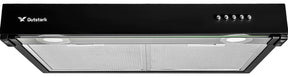 Campana Extractora Negra Cocina 60 Cm Gabinete Acero Inox