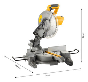 Sierra Ingletadora Telescopica 1800w Disco 10 Guia Laser