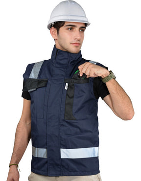 Chaleco Seguridad Ejecutivo Brigadista Reflejante Impermeable