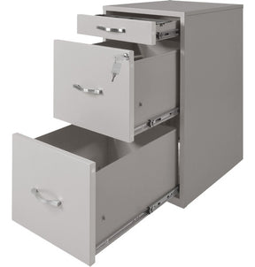 Archivero Metalico 2 Gabinetes + 1 Cajon Papelero Oficina