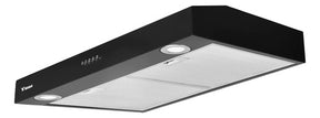 Campana Extractora Negra Cocina 76 Cm Gabinete Acero Inox