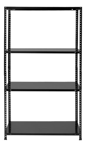 Anaquel Metalico Industrial 4 Niveles 150*85*30 Color Negro
